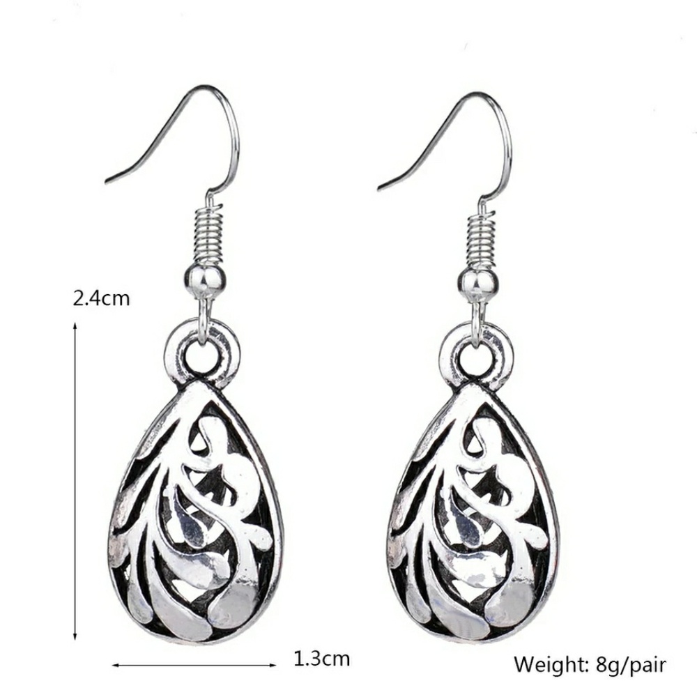 2 for $26 Hollow Water Drop Earring - Picture 2 of 4